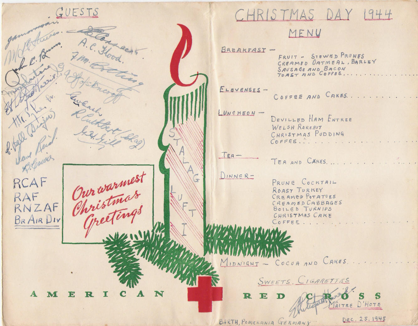 gill christmas menu